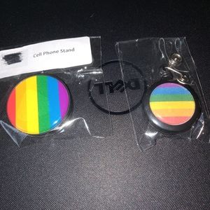 New LGBTQ+ Pride Cell Phone Stand & Retractable ID Badge